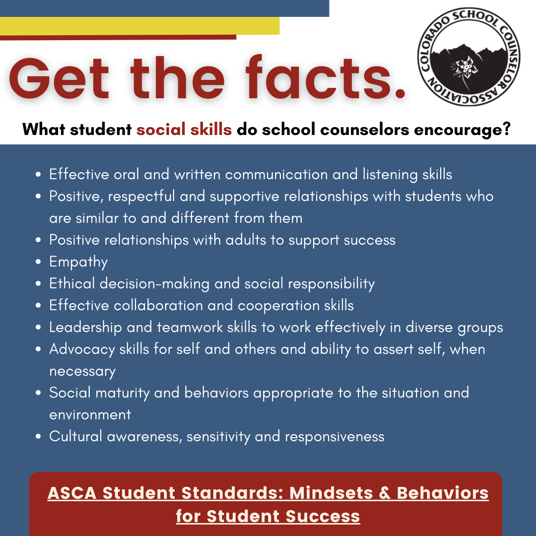 Effective oral and written communication and listening skills Positive, respectful and supportive relationships with students who are similar to and different from them Positive relationships with adults to support success Empathy Ethical decision-making and social responsibility Effective collaboration and cooperation skills Leadership and teamwork skills to work effectively in diverse groups Advocacy skills for self and others and ability to assert self, when necessary Social maturity and behaviors appropriate to the situation and environment Cultural awareness, sensitivity and responsiveness