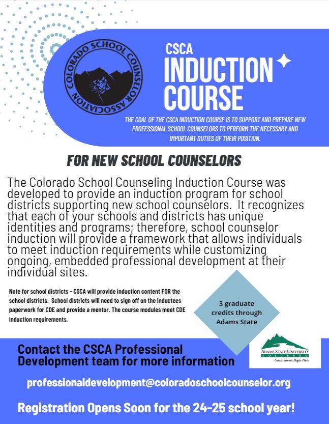 Induction course information 